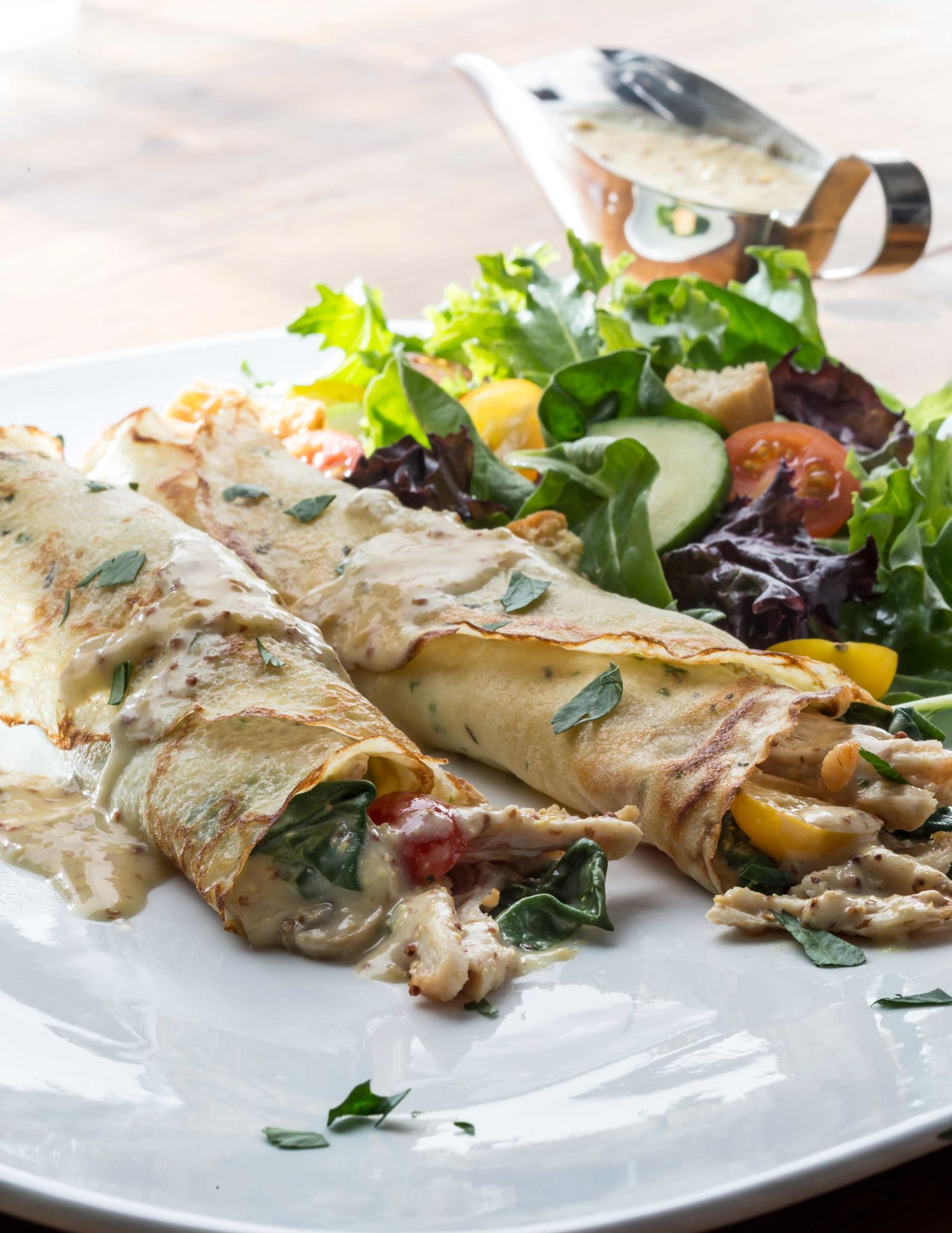 ROASTED CHICKEN CRÊPES